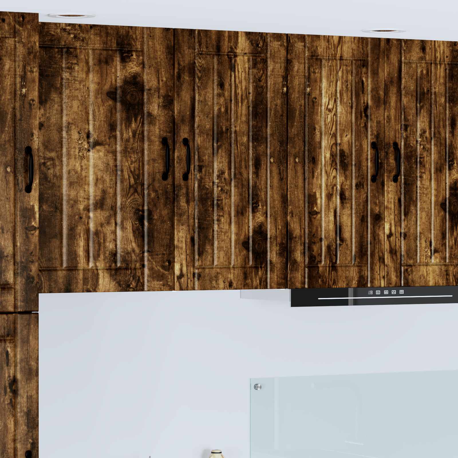 vidaXL Wall Cabinet LUCCA Smoked Oak 40 x 31 x 80 cm Engineered Wood 1