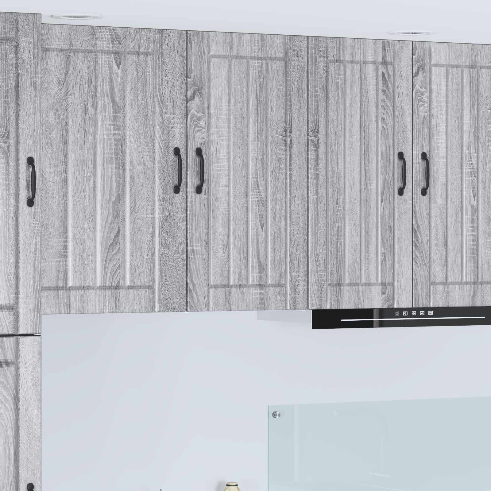 vidaXL Wall Cabinet LUCCA Grey Sonoma 40 x 31 x 80 cm Engineered Wood 1