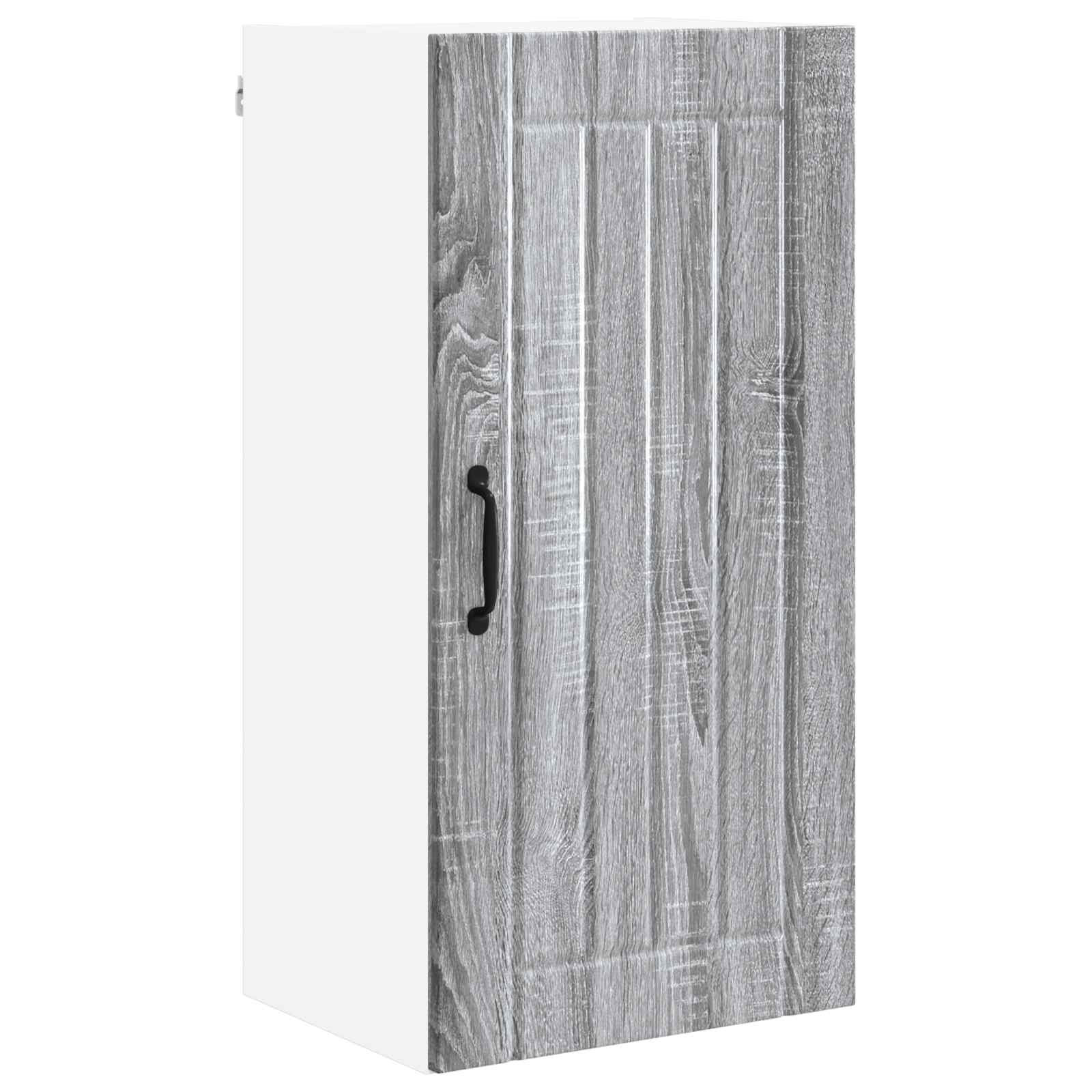 vidaXL Wall Cabinet LUCCA Grey Sonoma 40 x 31 x 80 cm Engineered Wood 2