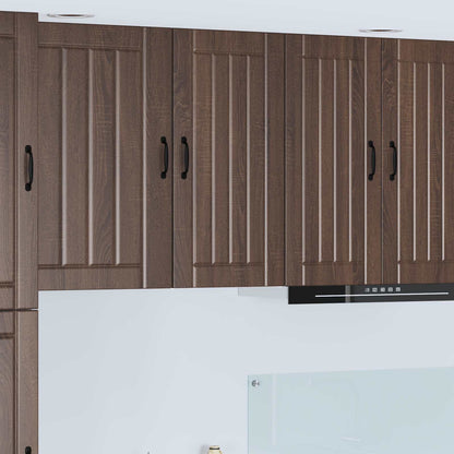 vidaXL Wall Cabinet LUCCA Brown Oak 40 x 31 x 80 cm Engineered Wood 1