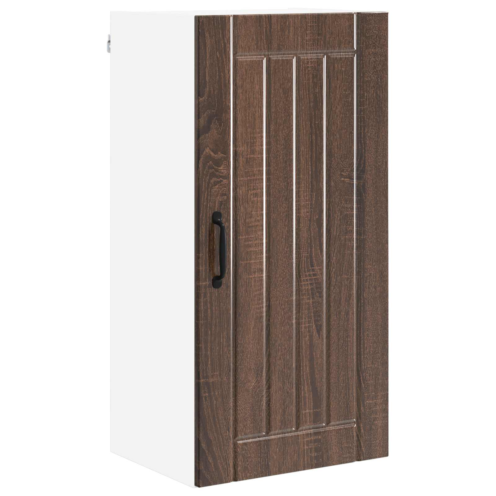 vidaXL Wall Cabinet LUCCA Brown Oak 40 x 31 x 80 cm Engineered Wood 2