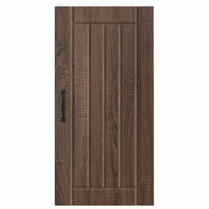 vidaXL Wall Cabinet LUCCA Brown Oak 40 x 31 x 80 cm Engineered Wood 6