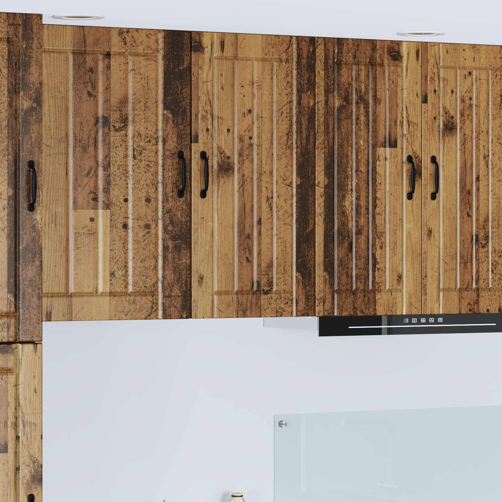 vidaXL Wall Cabinet LUCCA Old Wood 40 x 31 x 80 cm Engineered Wood 1