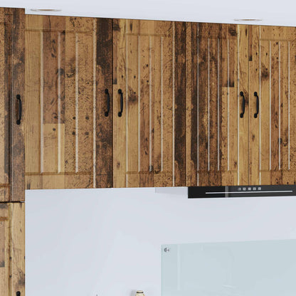 vidaXL Wall Cabinet LUCCA Old Wood 40 x 31 x 80 cm Engineered Wood 1