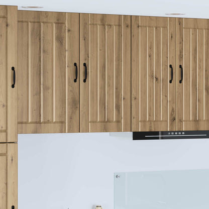 vidaXL Wall Cabinet LUCCA Artisan Oak 40 x 31 x 80 cm Engineered Wood 1