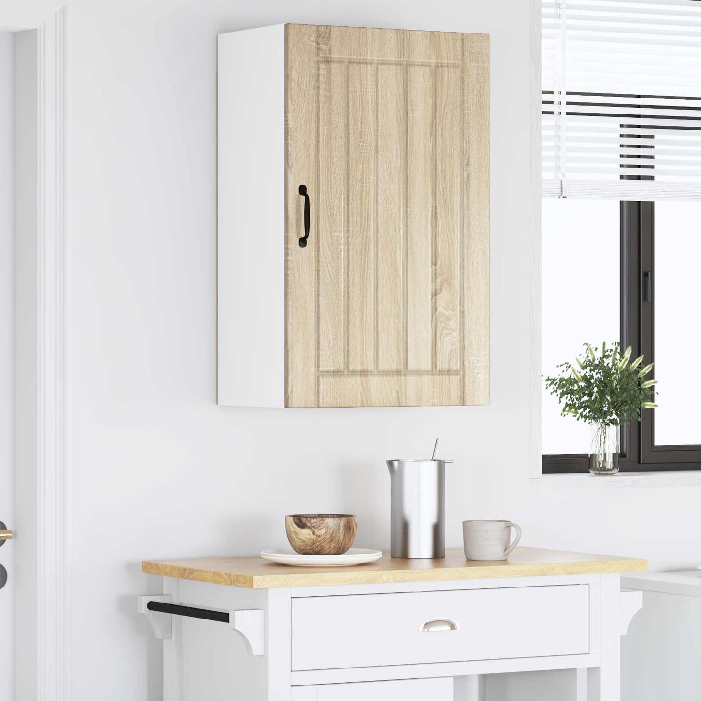 vidaXL Wall Cabinet LUCCA Sonoma Oak 50 x 31 x 80 cm Engineered Wood 4