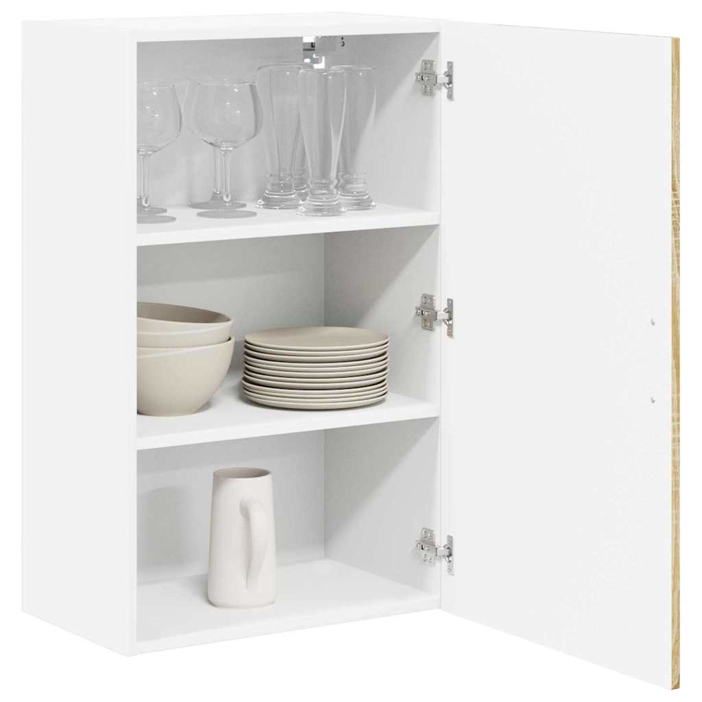 vidaXL Wall Cabinet LUCCA Sonoma Oak 50 x 31 x 80 cm Engineered Wood 3