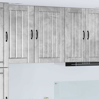 vidaXL Kitchen Wall Cabinet "Lucca" Engineered Wood Concrete Grey