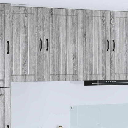 vidaXL Wall Cabinet LUCCA Grey Sonoma 50 x 31 x 80 cm Engineered Wood 1