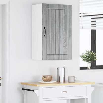 vidaXL Wall Cabinet LUCCA Grey Sonoma 50 x 31 x 80 cm Engineered Wood 4