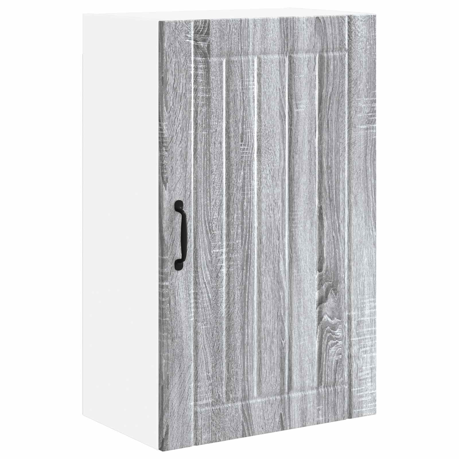 vidaXL Wall Cabinet LUCCA Grey Sonoma 50 x 31 x 80 cm Engineered Wood 2