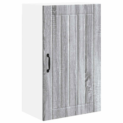 vidaXL Wall Cabinet LUCCA Grey Sonoma 50 x 31 x 80 cm Engineered Wood 2