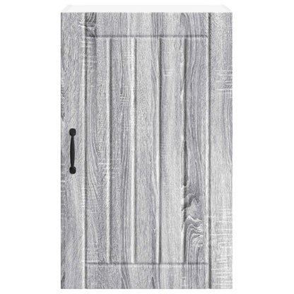vidaXL Wall Cabinet LUCCA Grey Sonoma 50 x 31 x 80 cm Engineered Wood 6