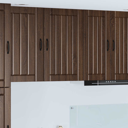 vidaXL Wall Cabinet LUCCA Brown Oak 50 x 31 x 80 cm Engineered Wood 1