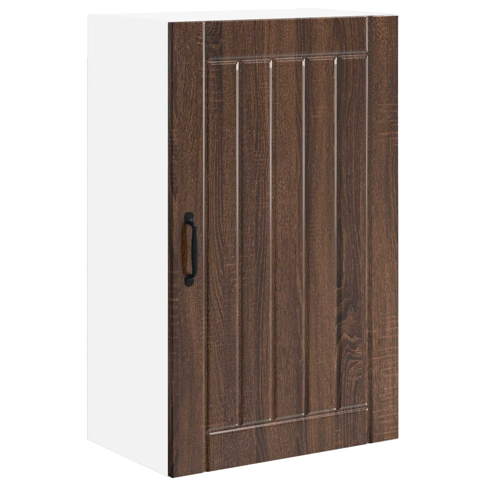 vidaXL Wall Cabinet LUCCA Brown Oak 50 x 31 x 80 cm Engineered Wood 2