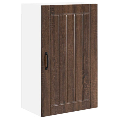 vidaXL Wall Cabinet LUCCA Brown Oak 50 x 31 x 80 cm Engineered Wood 2