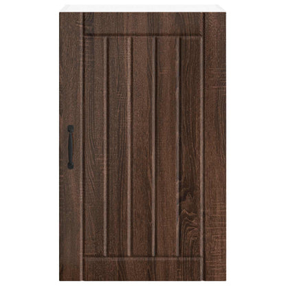 vidaXL Wall Cabinet LUCCA Brown Oak 50 x 31 x 80 cm Engineered Wood 6