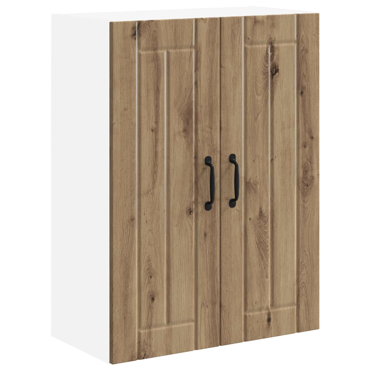 Kitchen Wall Cabinet "Lucca" Engineered Wood Artisan oak 1x wall cabinet (1 door) 40 cm wide 40 cm high–1x wall corner cabinet 57 cm wide 80 cm high 1x wall cabinet (2 doors) 60 cm wide 80 cm high