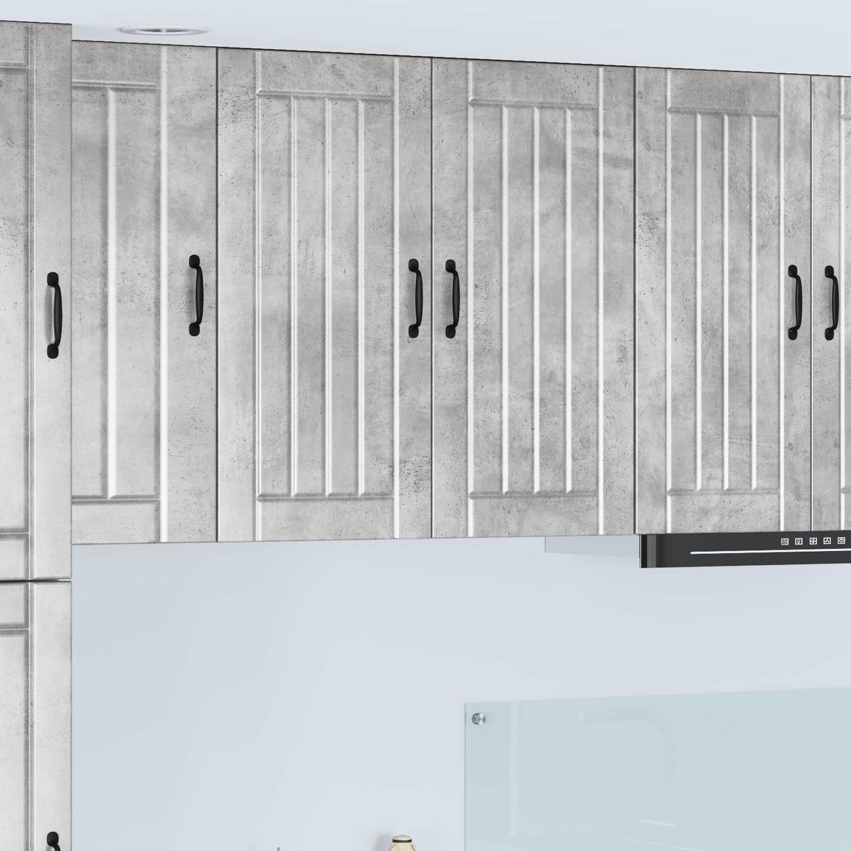 vidaXL Kitchen Wall Cabinet "Lucca" Engineered Wood Concrete Grey