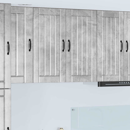 vidaXL Kitchen Wall Cabinet "Lucca" Engineered Wood Concrete Grey