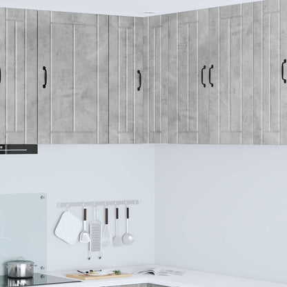 vidaXL Kitchen Wall Cabinet "Lucca" Engineered Wood Concrete Grey
