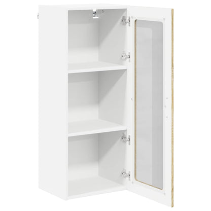 vidaXL Wall Glass Cabinet LUCCA Sonoma Oak 40 x 31 x 100 cm 5