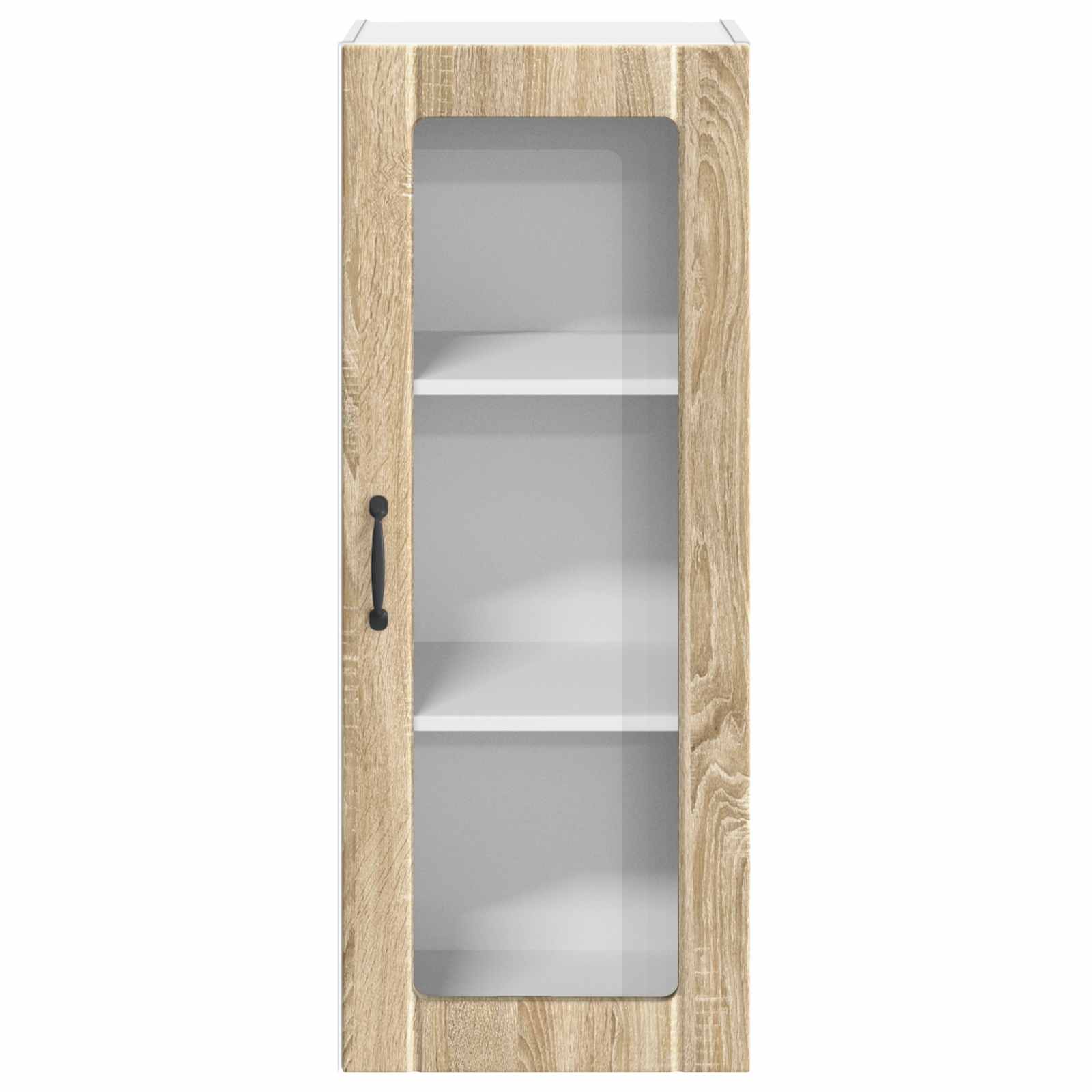 vidaXL Wall Glass Cabinet LUCCA Sonoma Oak 40 x 31 x 100 cm 6