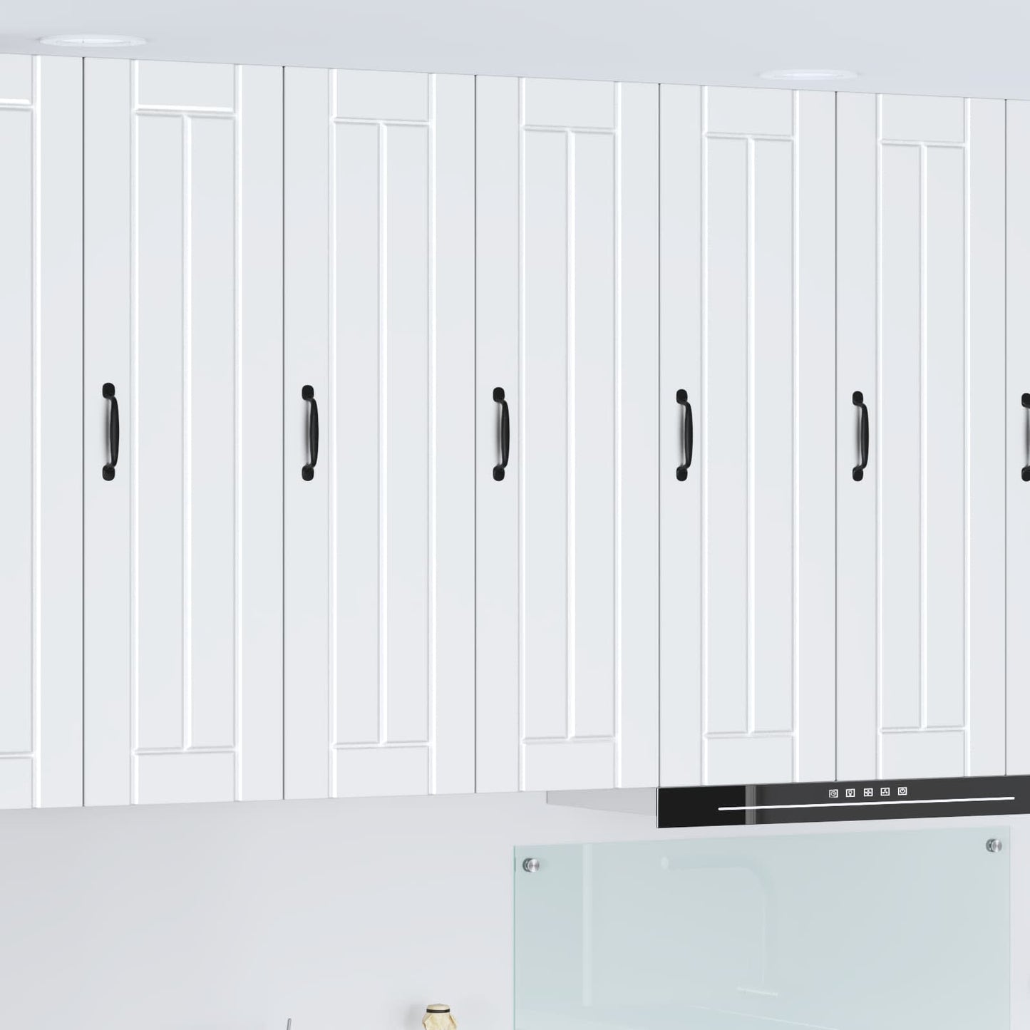 vidaXL Wall Cabinet LUCCA White 30 x 31 x 100 cm Engineered Wood 1