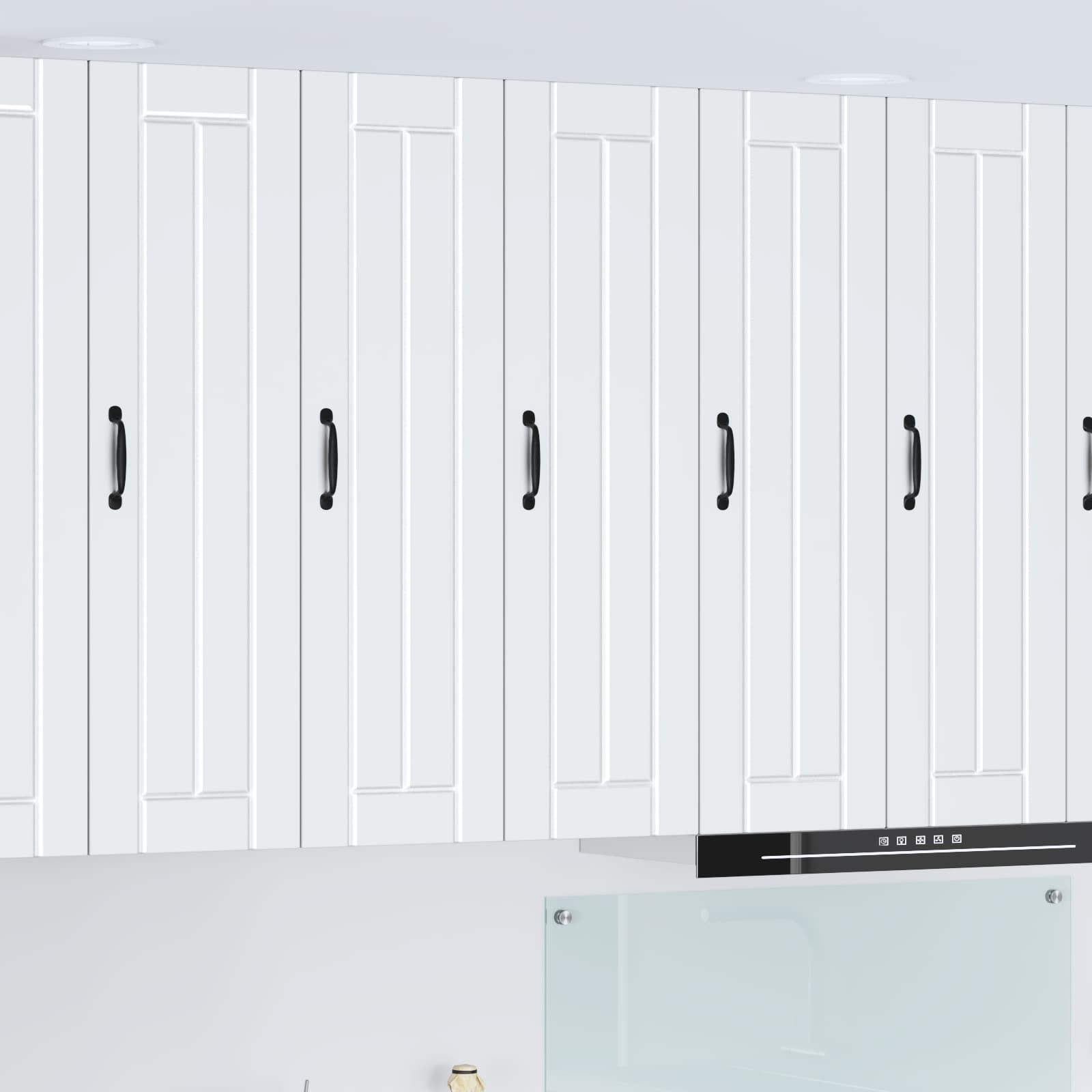 vidaXL Wall Cabinet LUCCA White 30 x 31 x 100 cm Engineered Wood 1
