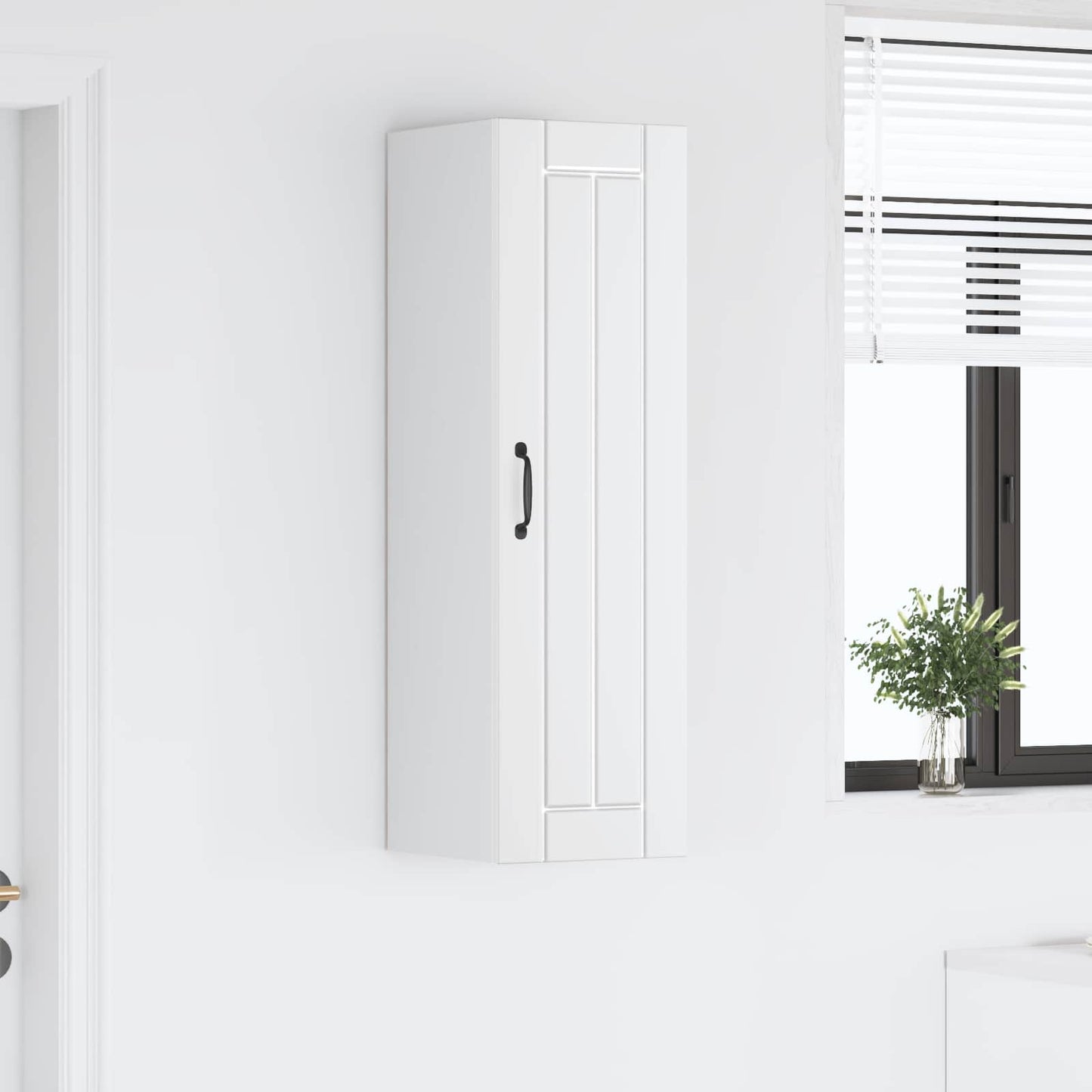 vidaXL Wall Cabinet LUCCA White 30 x 31 x 100 cm Engineered Wood 4