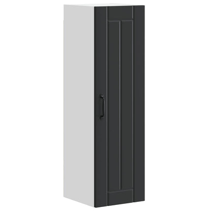 vidaXL Wall Cabinet LUCCA Black 30 x 31 x 100 cm Engineered Wood 2
