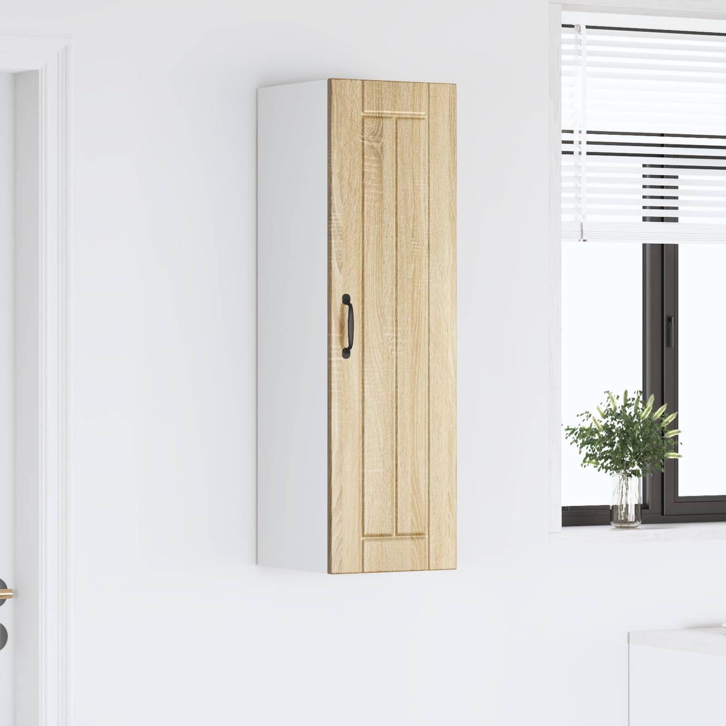 vidaXL Wall Cabinet LUCCA Sonoma Oak 30 x 31 x 100 cm Engineered Wood 4
