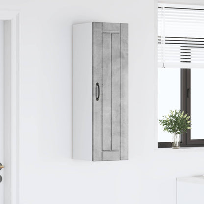vidaXL Wall Cabinet LUCCA Concrete Grey 30 x 31 x 100 cm 4