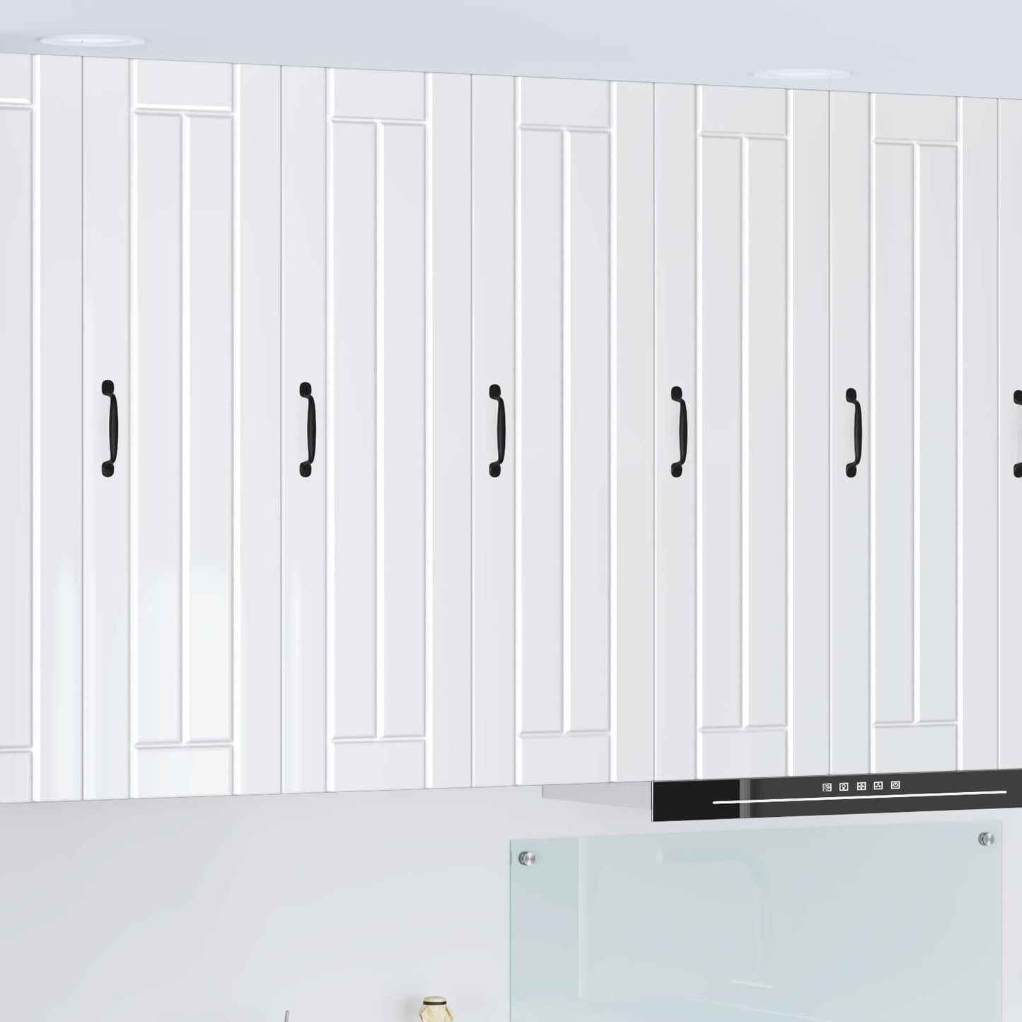 vidaXL Wall Cabinet LUCCA High Gloss White 30 x 31 x 100 cm 1