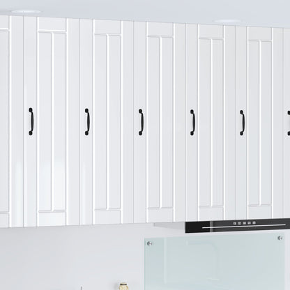 vidaXL Wall Cabinet LUCCA High Gloss White 30 x 31 x 100 cm 1