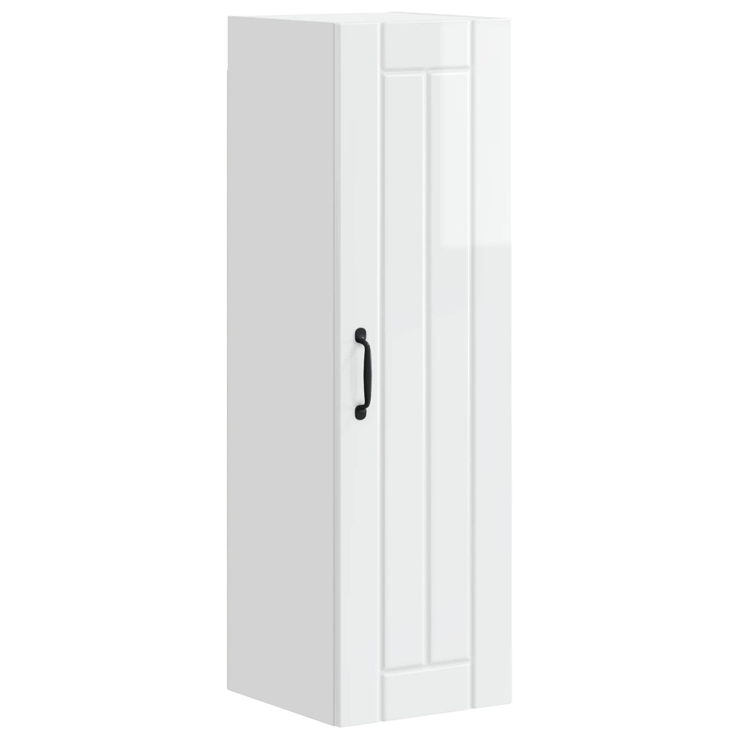 vidaXL Wall Cabinet LUCCA High Gloss White 30 x 31 x 100 cm 2