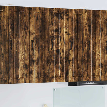 vidaXL Wall Cabinet LUCCA Smoked Oak 30 x 31 x 100 cm Engineered Wood 1