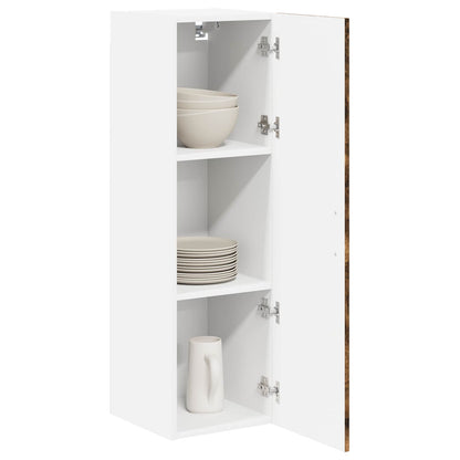 vidaXL Wall Cabinet LUCCA Smoked Oak 30 x 31 x 100 cm Engineered Wood 3