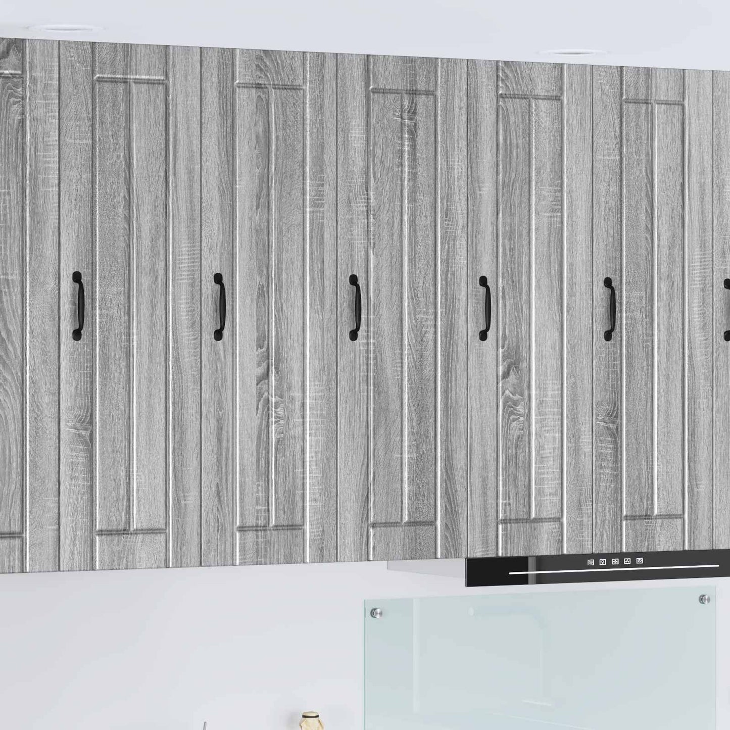 vidaXL Wall Cabinet LUCCA Grey Sonoma 30 x 31 x 100 cm Engineered Wood 1