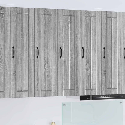 vidaXL Wall Cabinet LUCCA Grey Sonoma 30 x 31 x 100 cm Engineered Wood 1