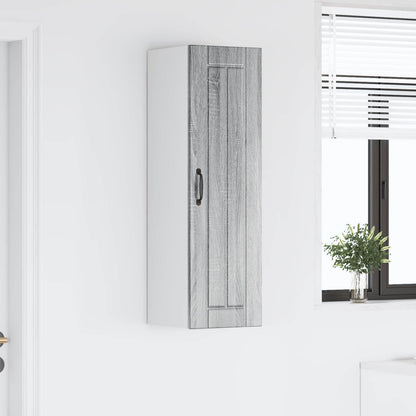 vidaXL Wall Cabinet LUCCA Grey Sonoma 30 x 31 x 100 cm Engineered Wood 4