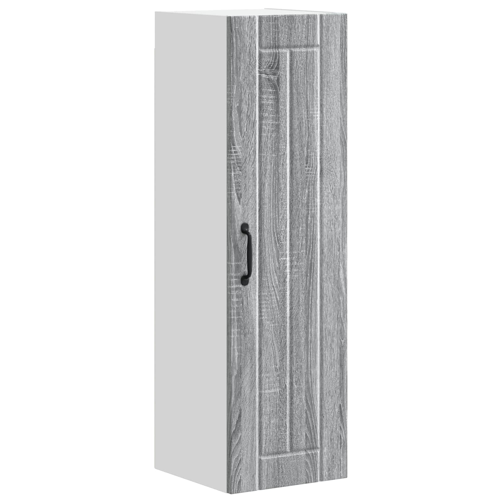vidaXL Wall Cabinet LUCCA Grey Sonoma 30 x 31 x 100 cm Engineered Wood 2