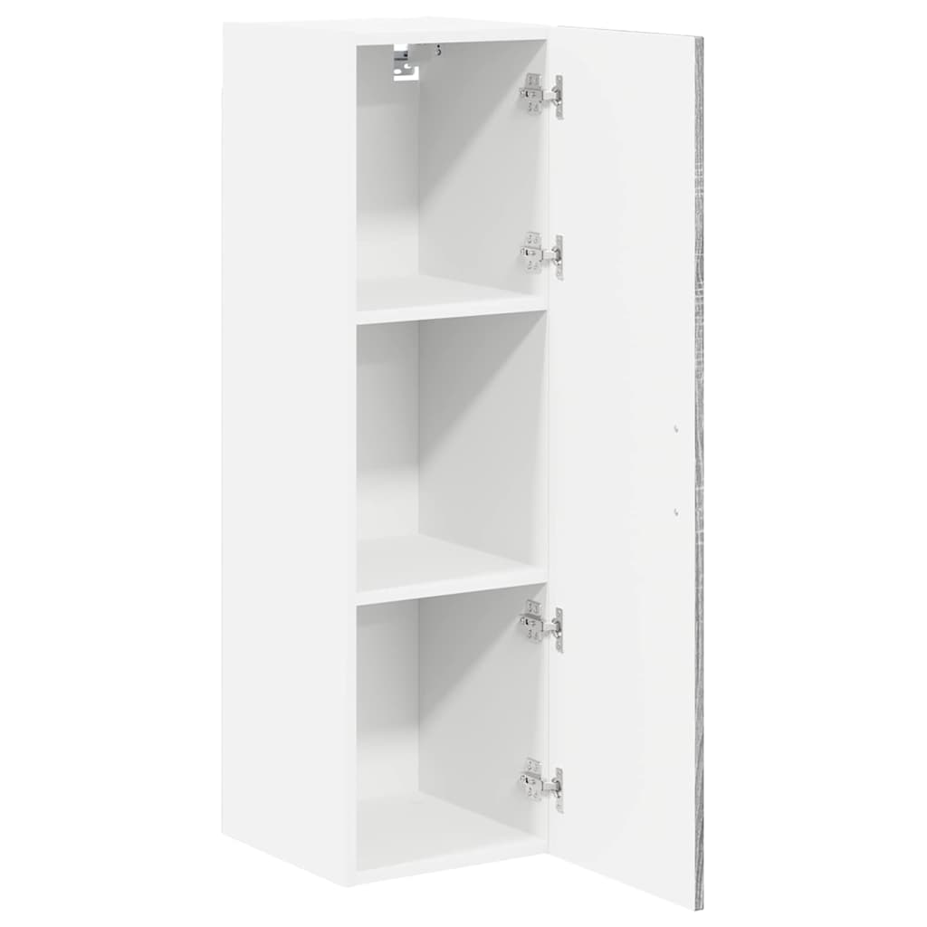 vidaXL Wall Cabinet LUCCA Grey Sonoma 30 x 31 x 100 cm Engineered Wood 5