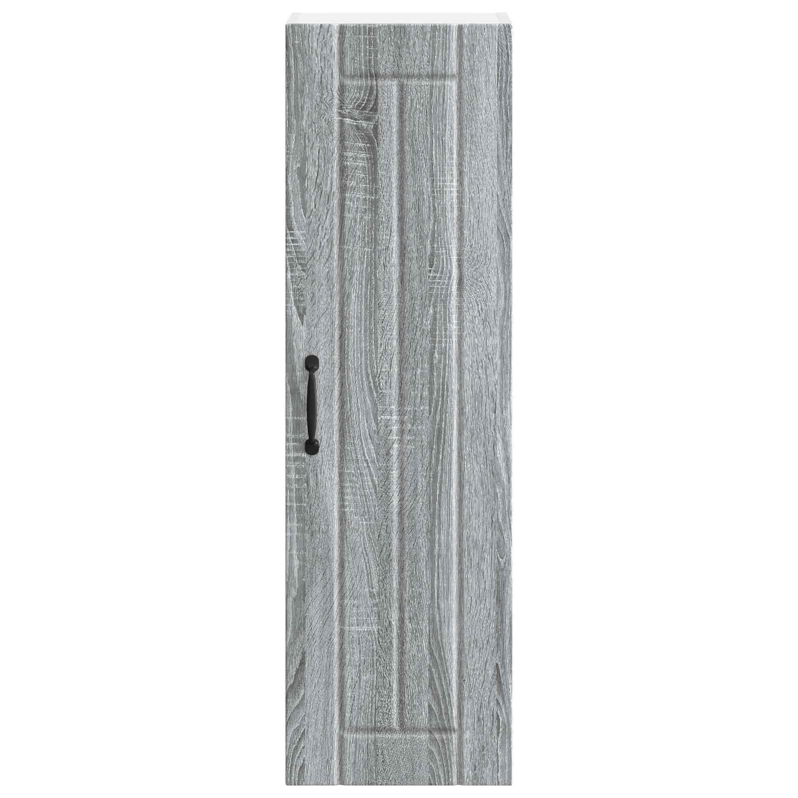 vidaXL Wall Cabinet LUCCA Grey Sonoma 30 x 31 x 100 cm Engineered Wood 6