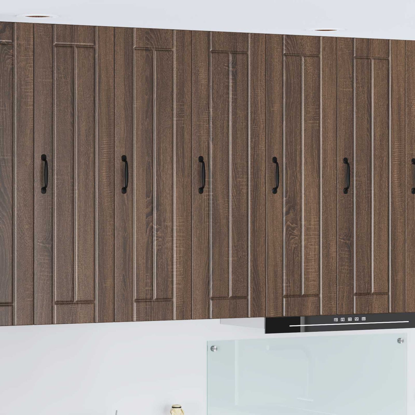 vidaXL Wall Cabinet LUCCA Brown Oak 30 x 31 x 100 cm Engineered Wood 1