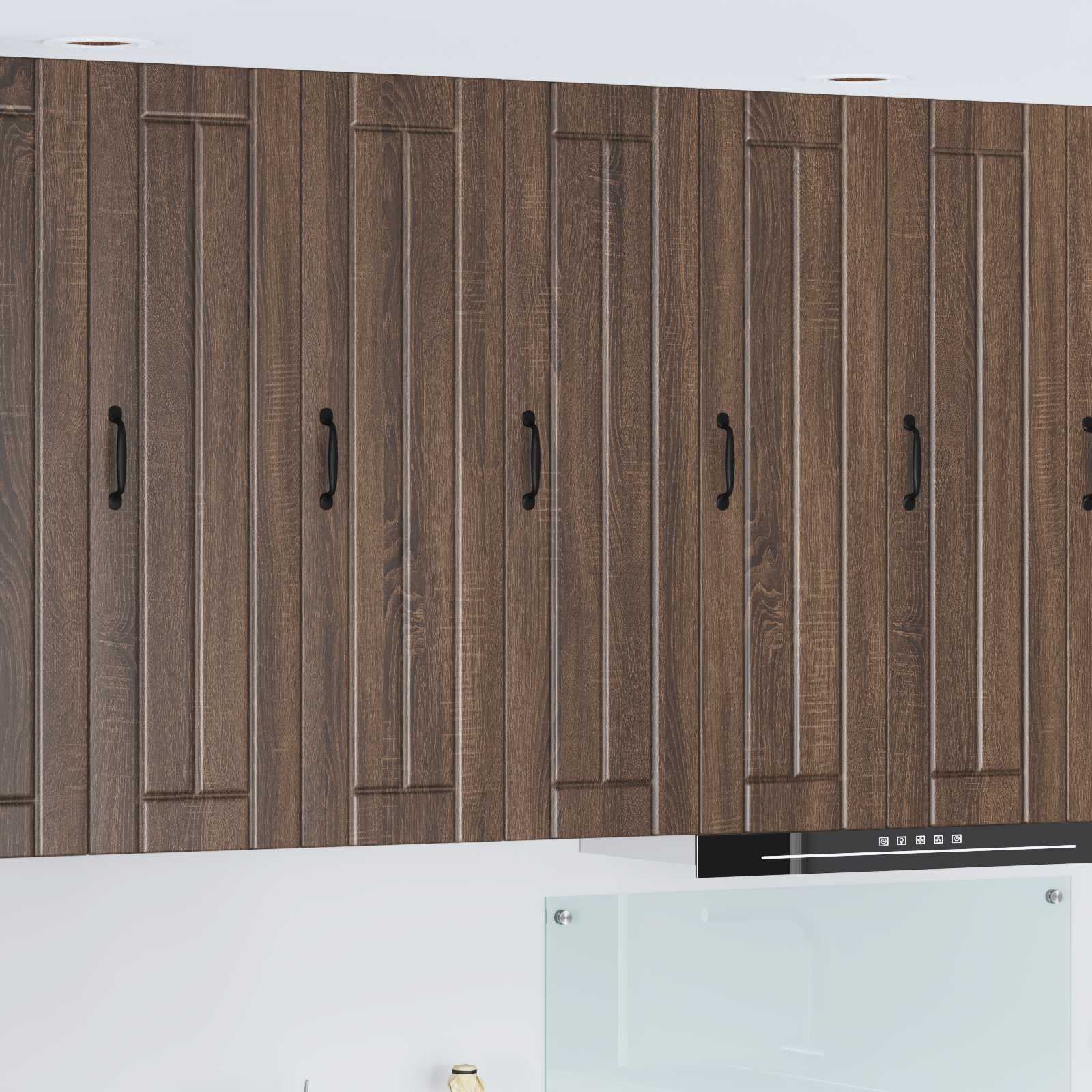 vidaXL Wall Cabinet LUCCA Brown Oak 30 x 31 x 100 cm Engineered Wood 1