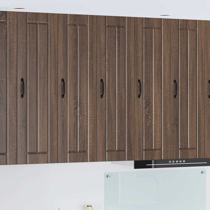 vidaXL Wall Cabinet LUCCA Brown Oak 30 x 31 x 100 cm Engineered Wood 1