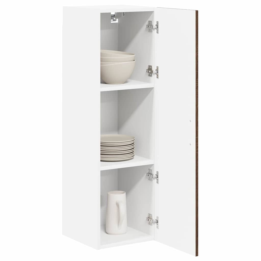 vidaXL Wall Cabinet LUCCA Brown Oak 30 x 31 x 100 cm Engineered Wood 3