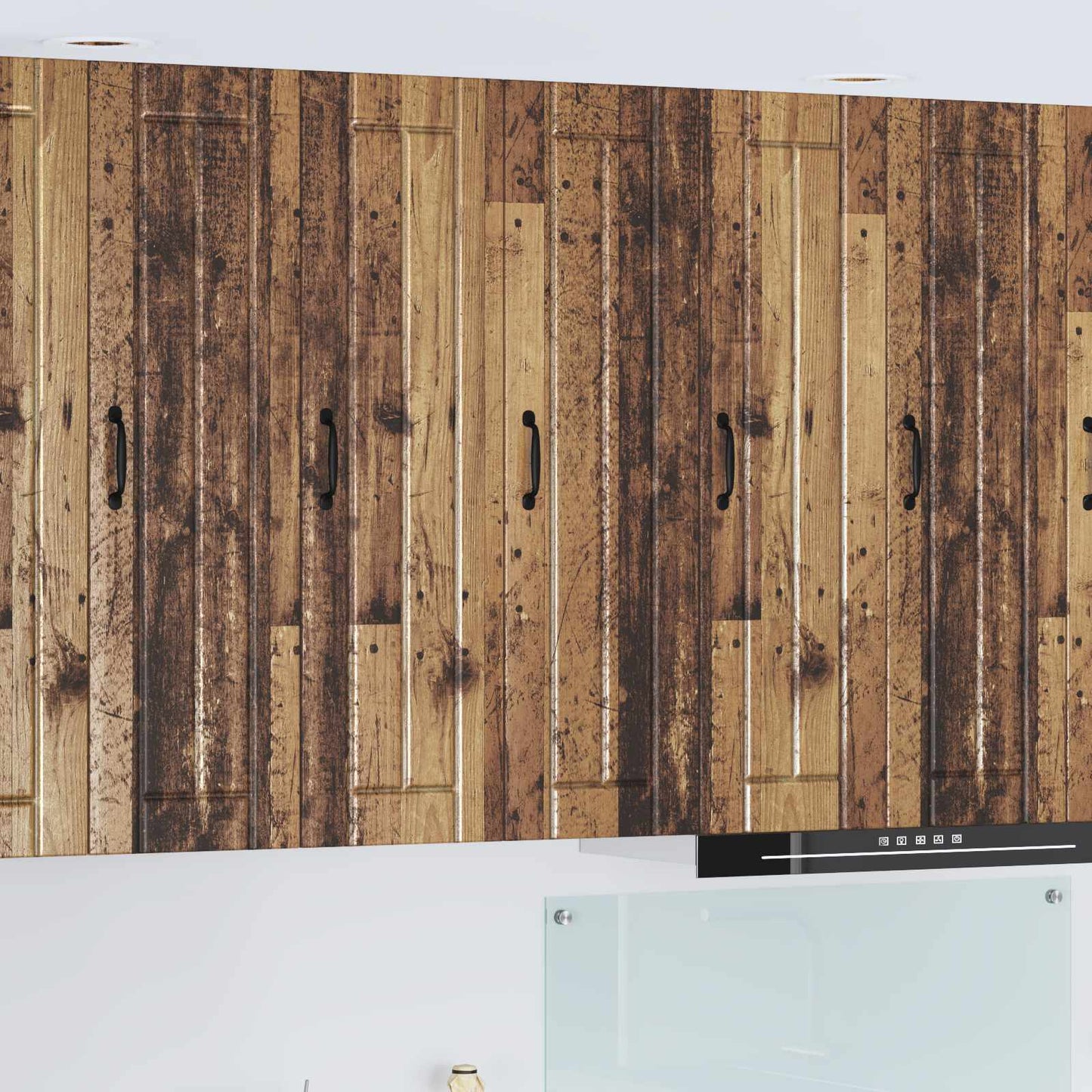 vidaXL Wall Cabinet LUCCA Old Wood 30 x 31 x 100 cm Engineered Wood 1