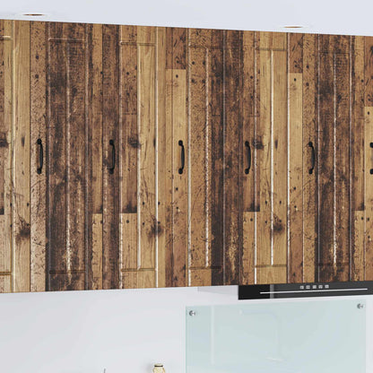 vidaXL Wall Cabinet LUCCA Old Wood 30 x 31 x 100 cm Engineered Wood 1